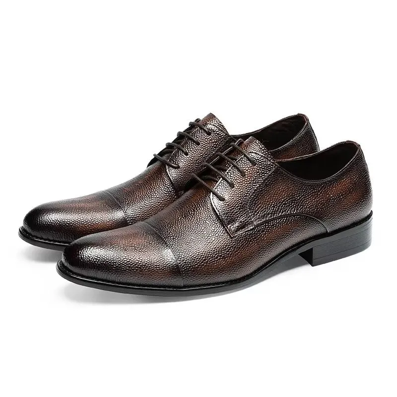 LuxeTex Exotic Texture Derbies Dress Shoes