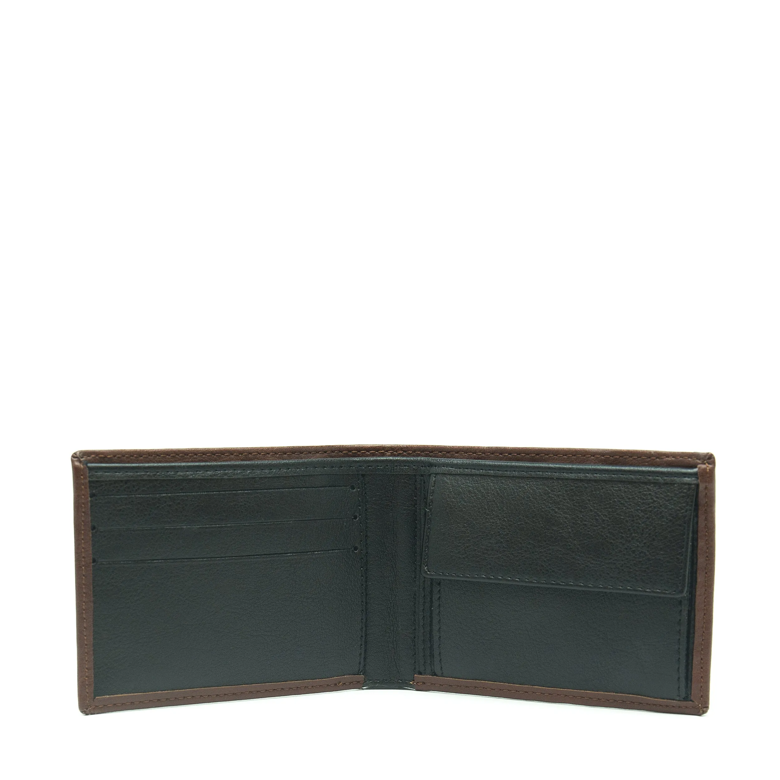 Lyon Brown Wallet With Coin Pocket