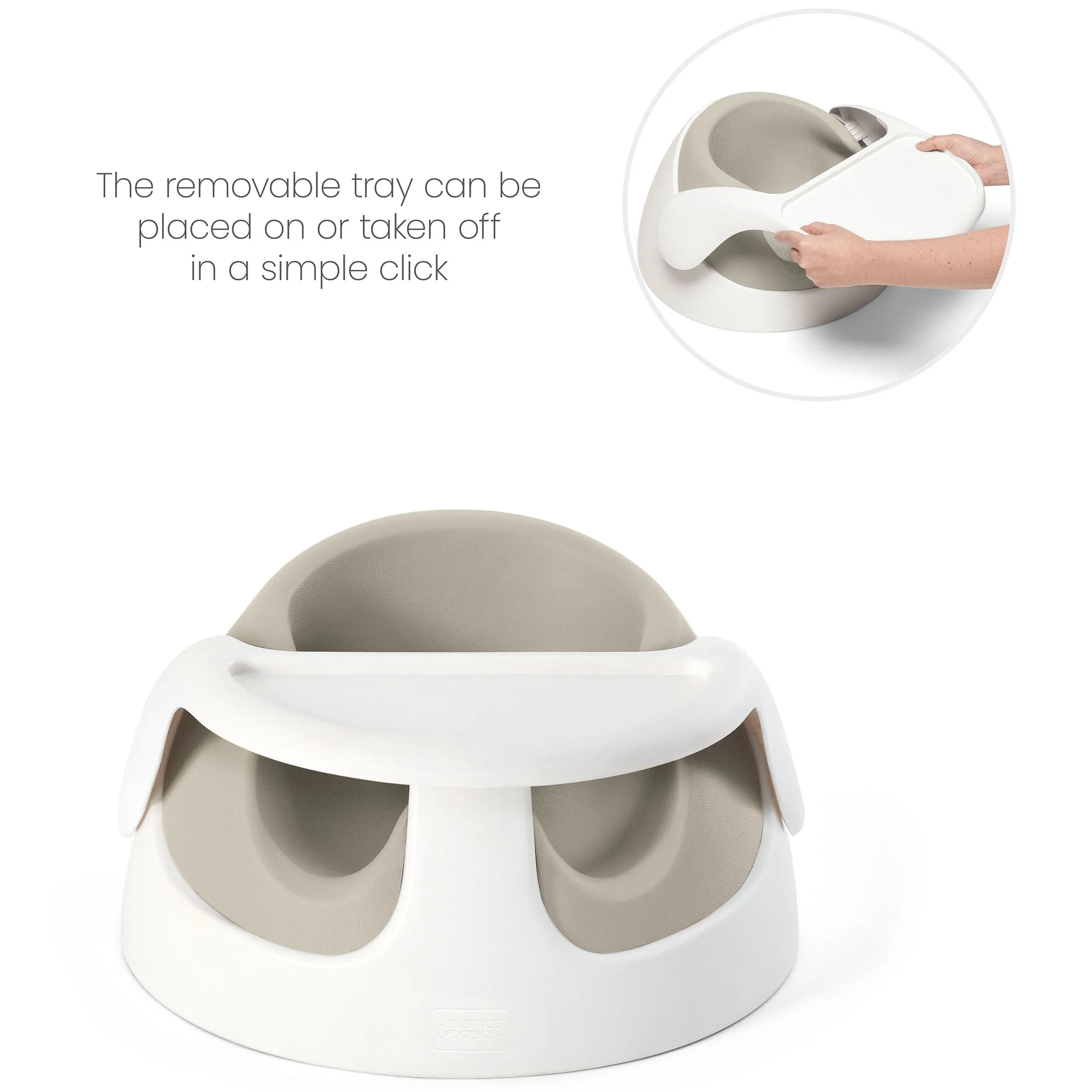 Mamas & Papas Baby Snug Activity with Tray in Clay