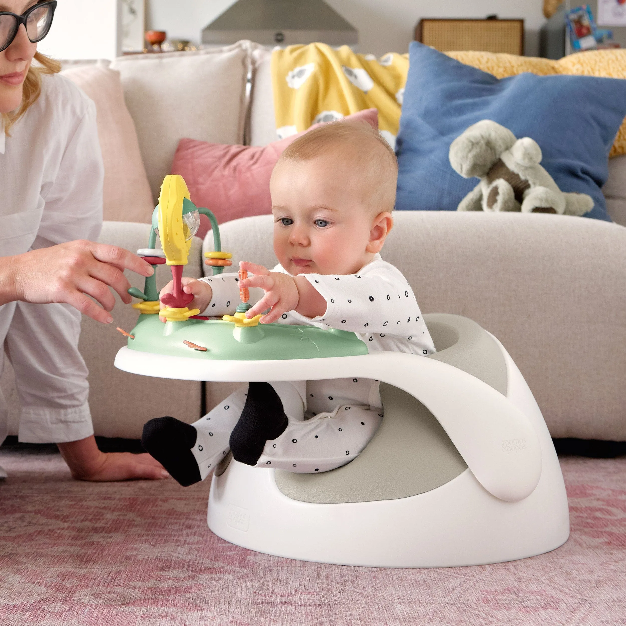 Mamas & Papas Baby Snug Activity with Tray in Clay