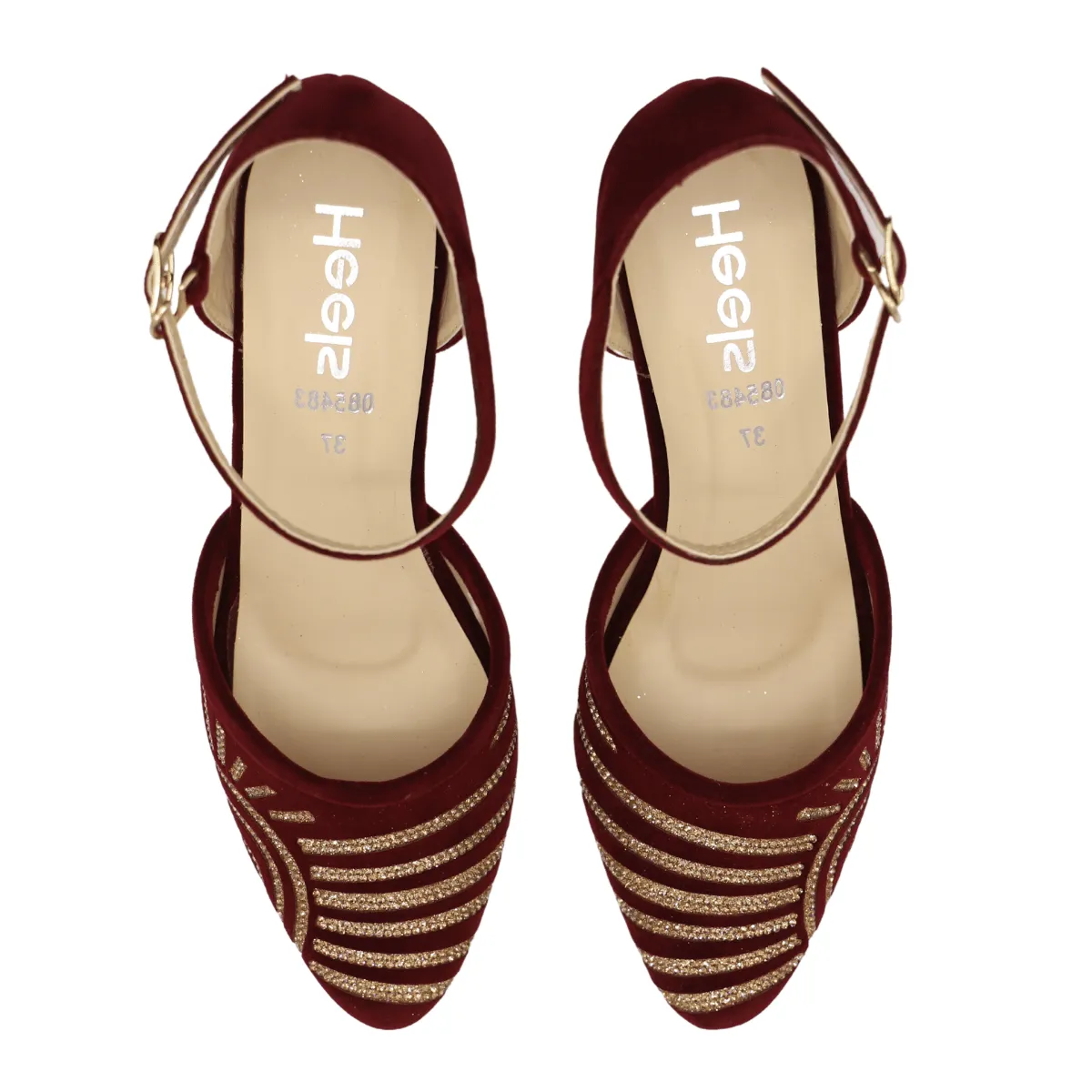 Maroon Fancy Sling Back 085483