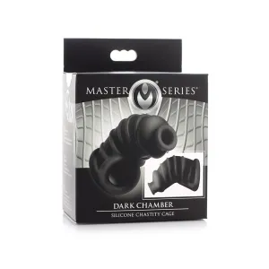 Master Series Dark Chamber Silicone Chastity Cage