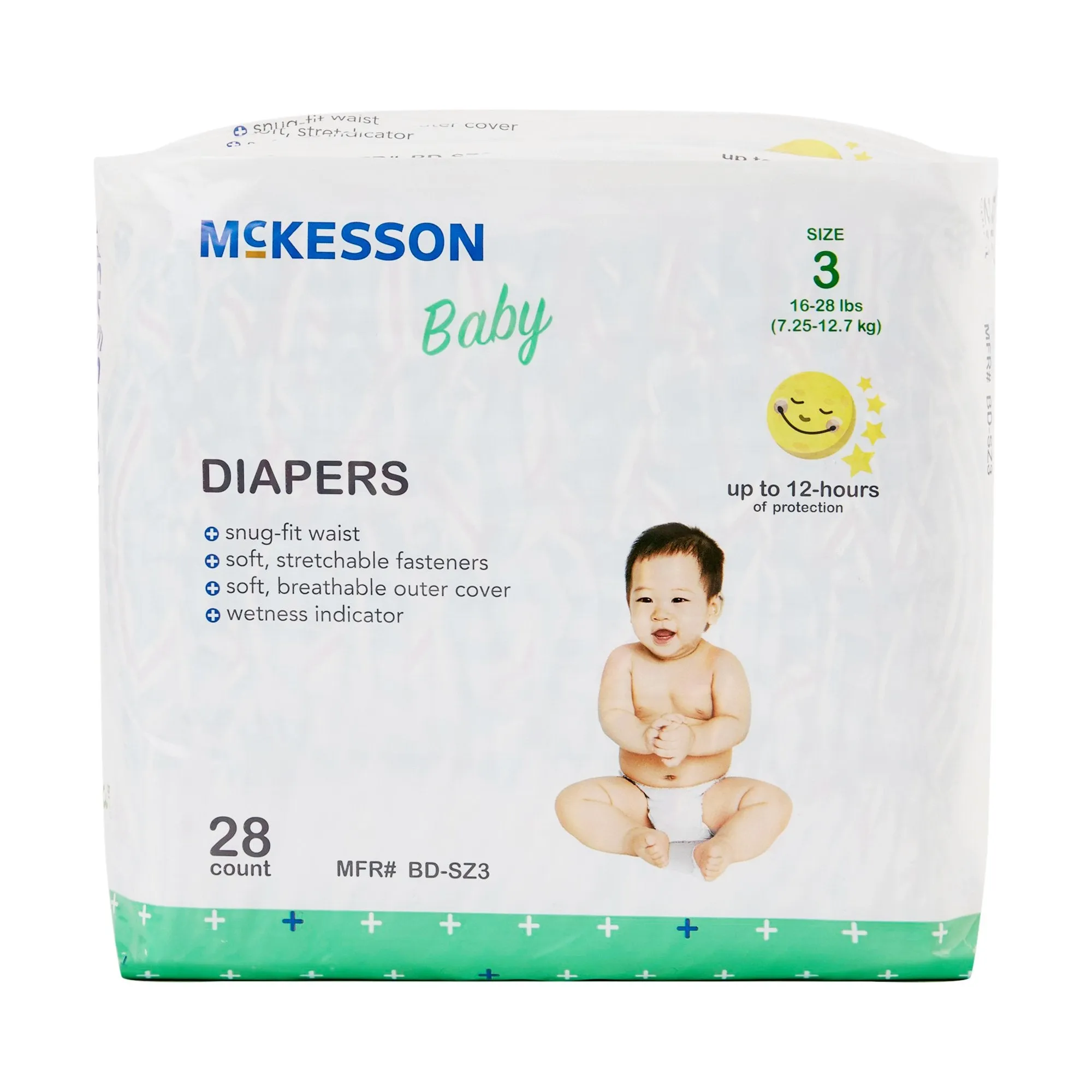 McKesson Baby Diapers, Size 3, 16 to 28 lbs