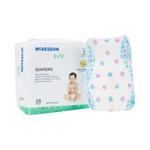 McKesson Baby Diapers, Size 3, 16 to 28 lbs