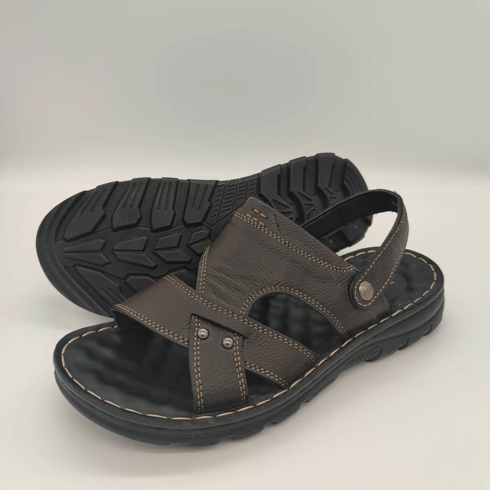 Men's Casual Leather Adjustable Handmade Sandals