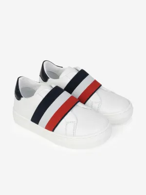 Moncler Enfant Moncler Leather Slip On Shoes