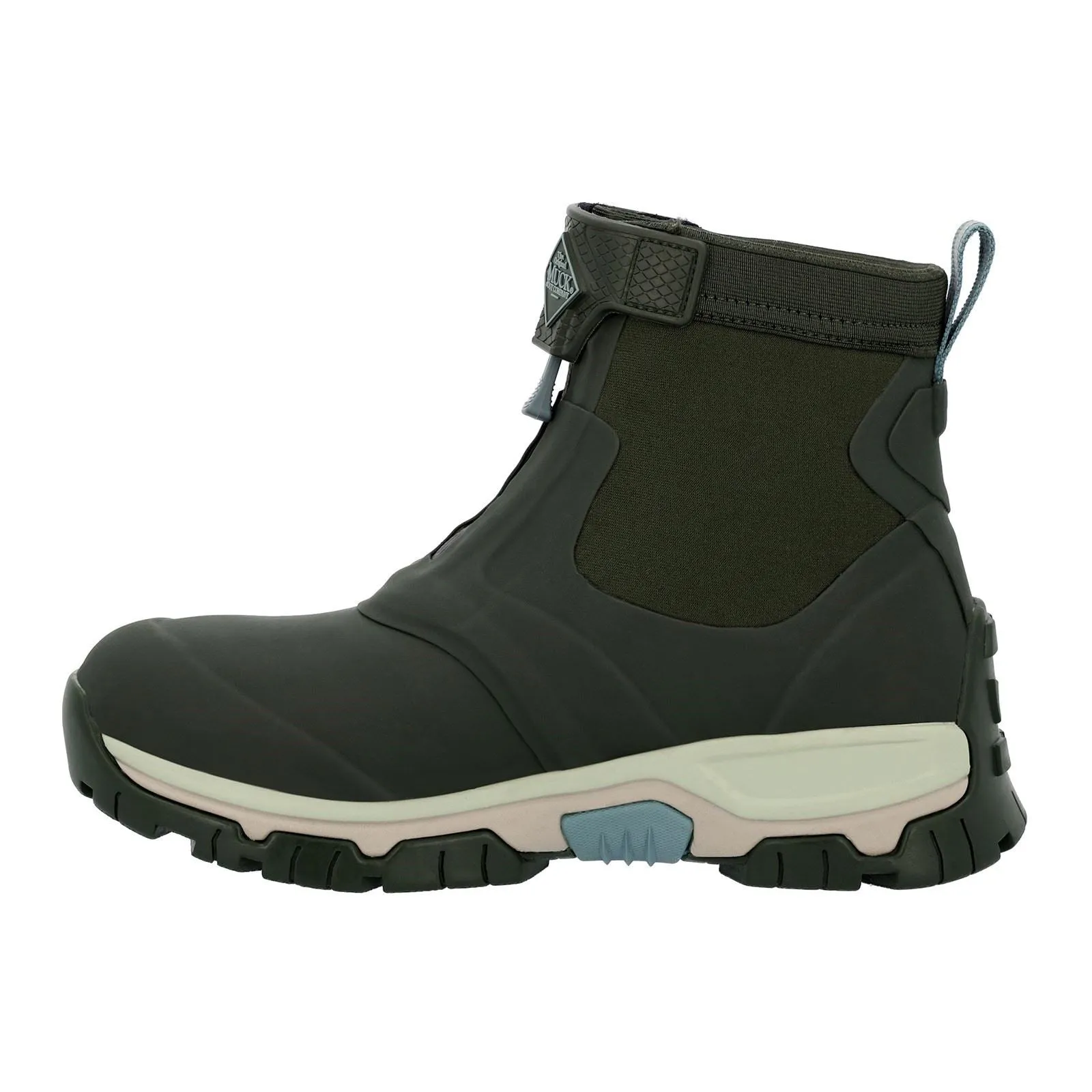 Muck Boots Apex Mid Zip Rubber Moss Wellington Boots