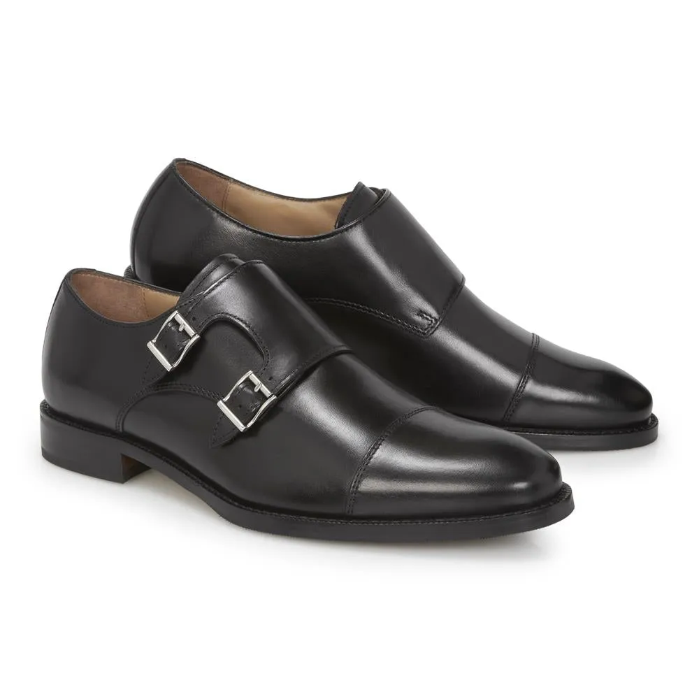 Nathaniel Leather Double Monk Shoes - NATHANIEL / 320 484