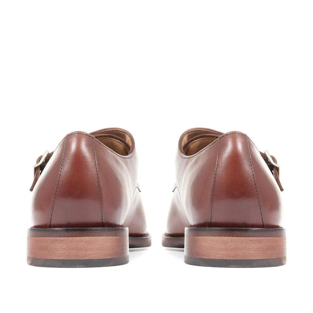 Nathaniel Leather Double Monk Shoes - NATHANIEL / 320 484