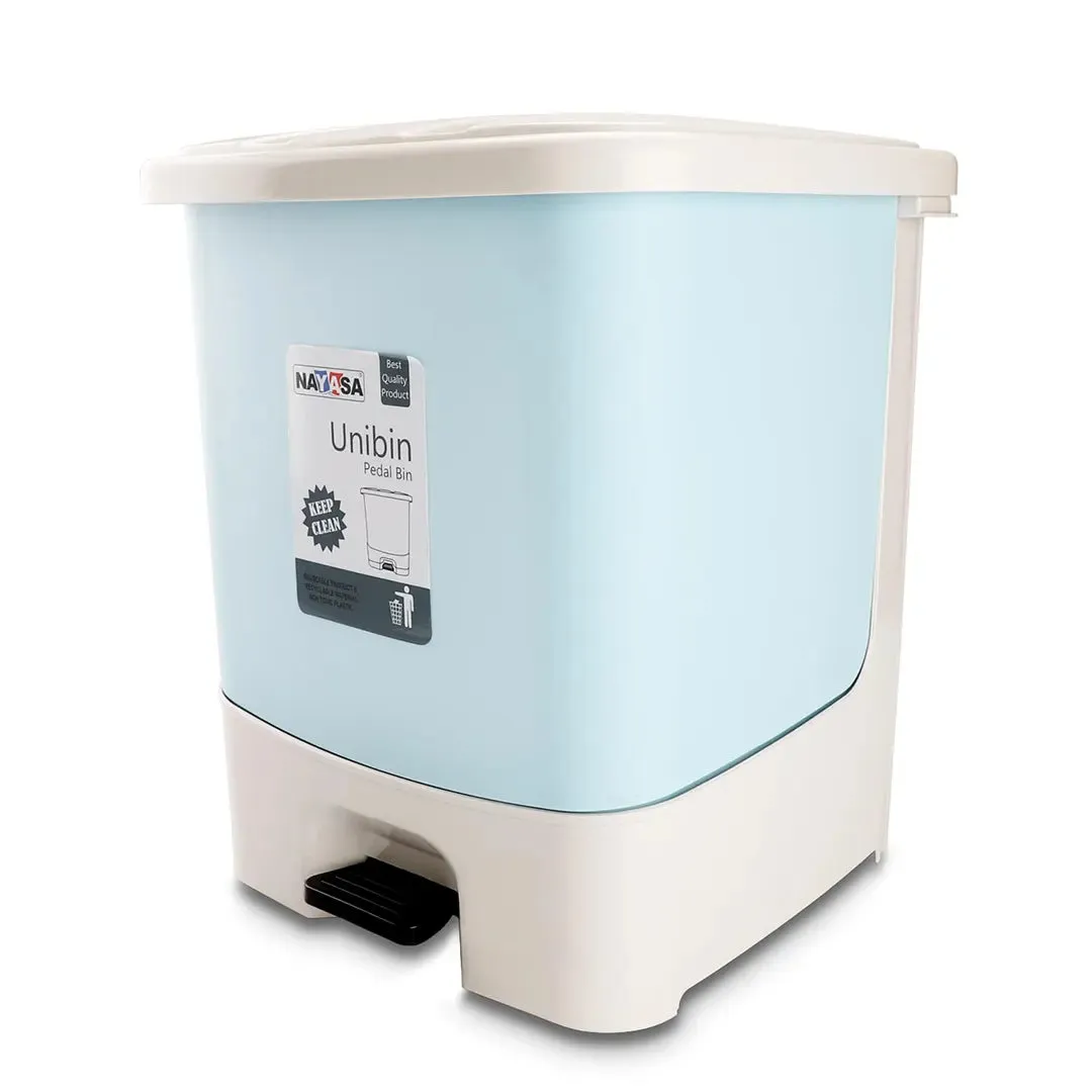 Nayasa 33L Blue Pedal Dustbin - Stylish and Durable Waste Bin for Home and Office