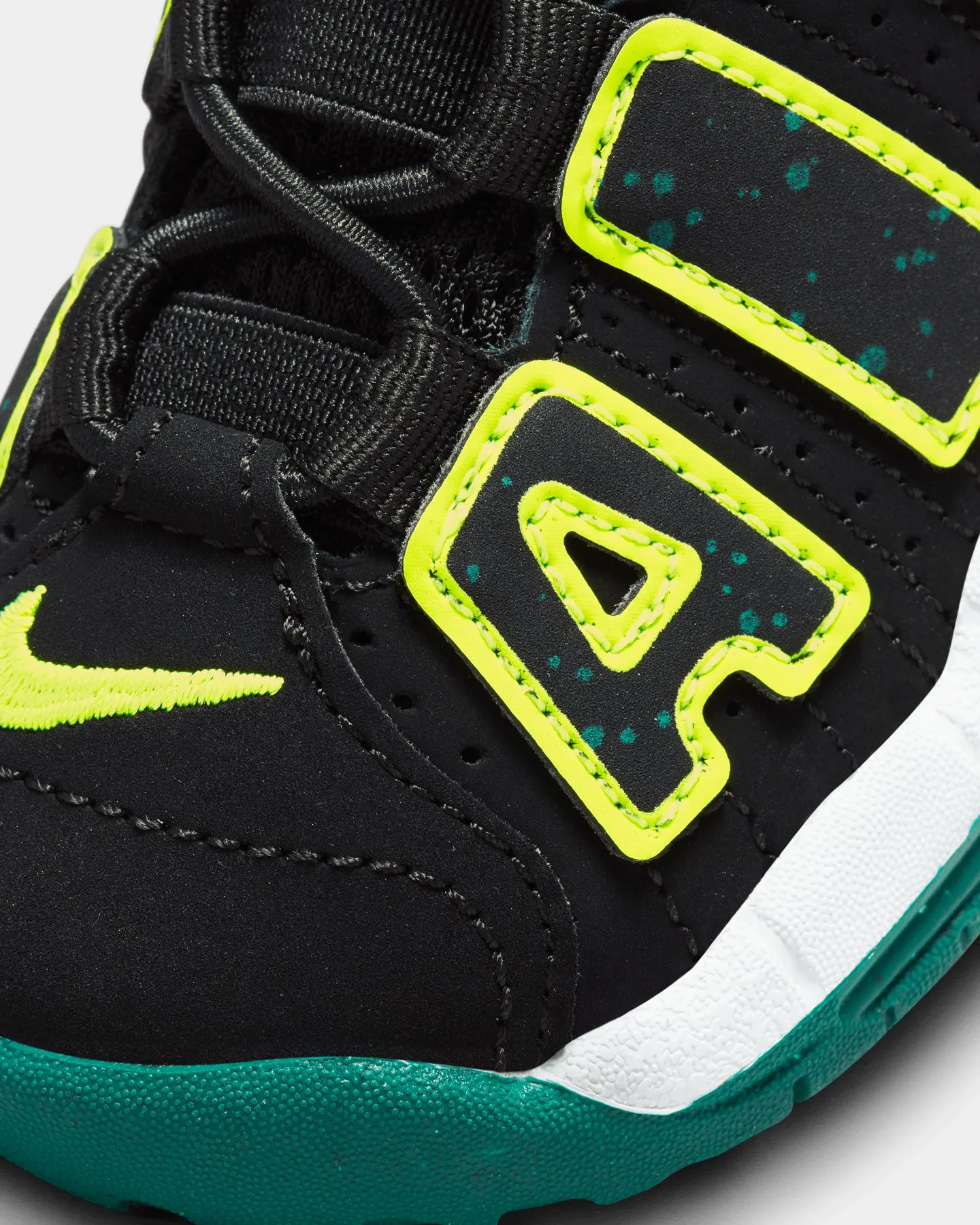 Nike Infants' Air More Uptempo (TD) Black/Volt/Geode Teal