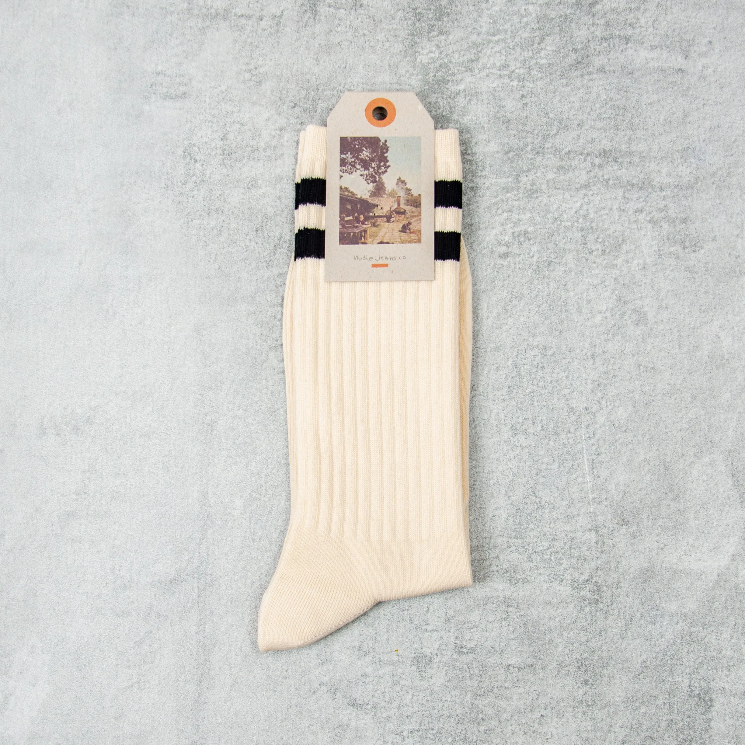 Nudie Amundsson Sport Sock - Off White