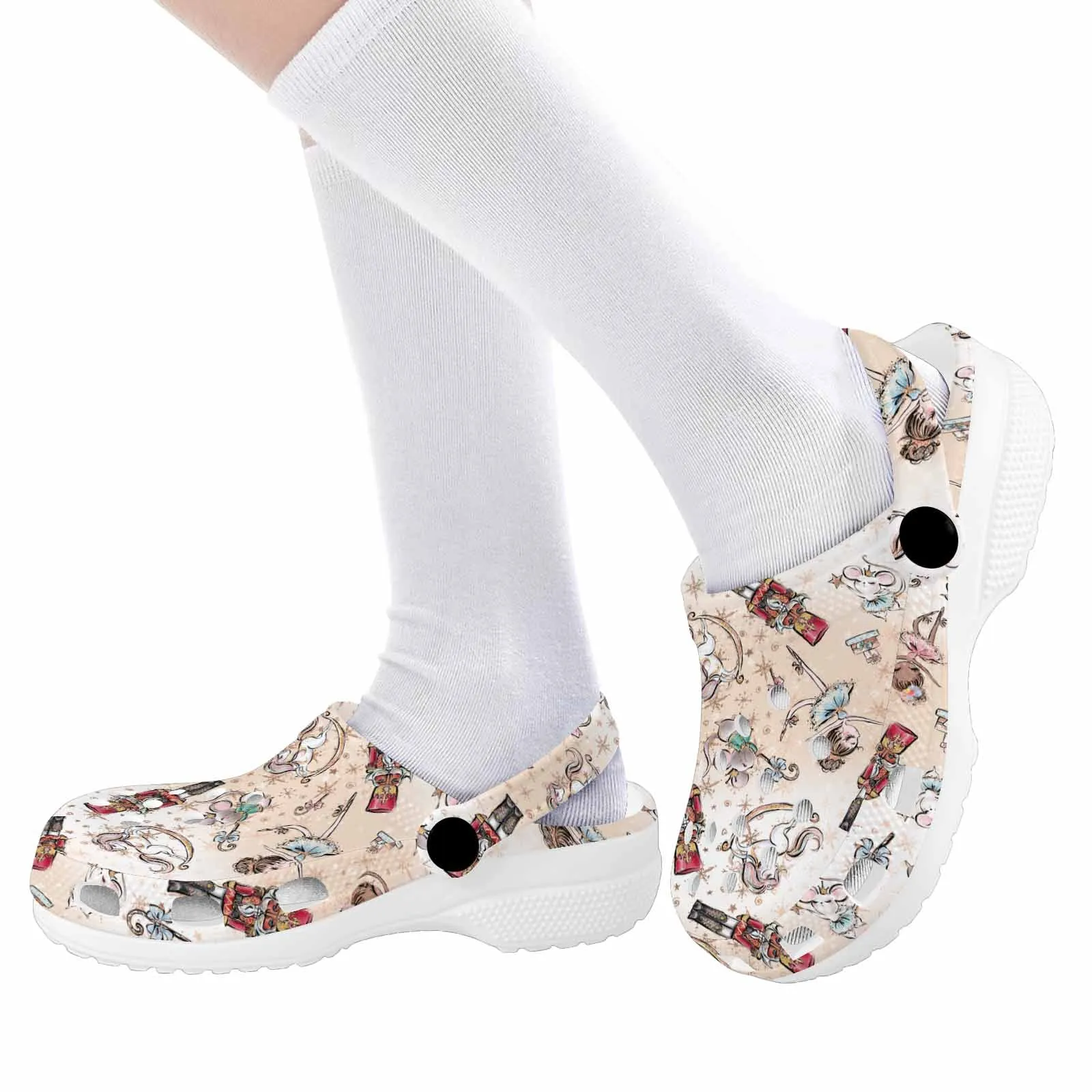 Nutcracker 50  Custom Print Kids Clogs