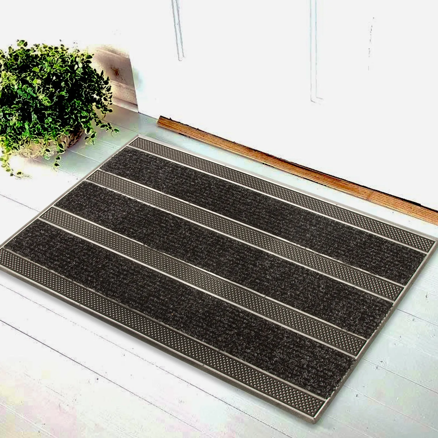 OnlyMat Rubber Pin with Quick-Dry Doormat - Multi Purpose - Indoor / Outdoor, Waterproof