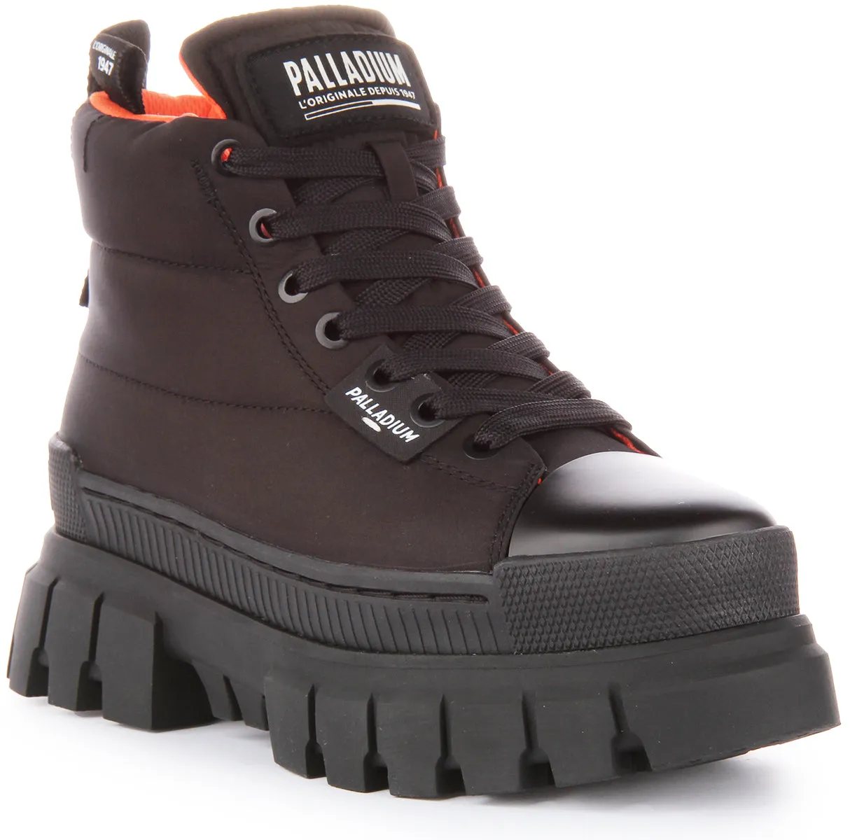 Palladium Revolt Overcush Platforms In Black For Women