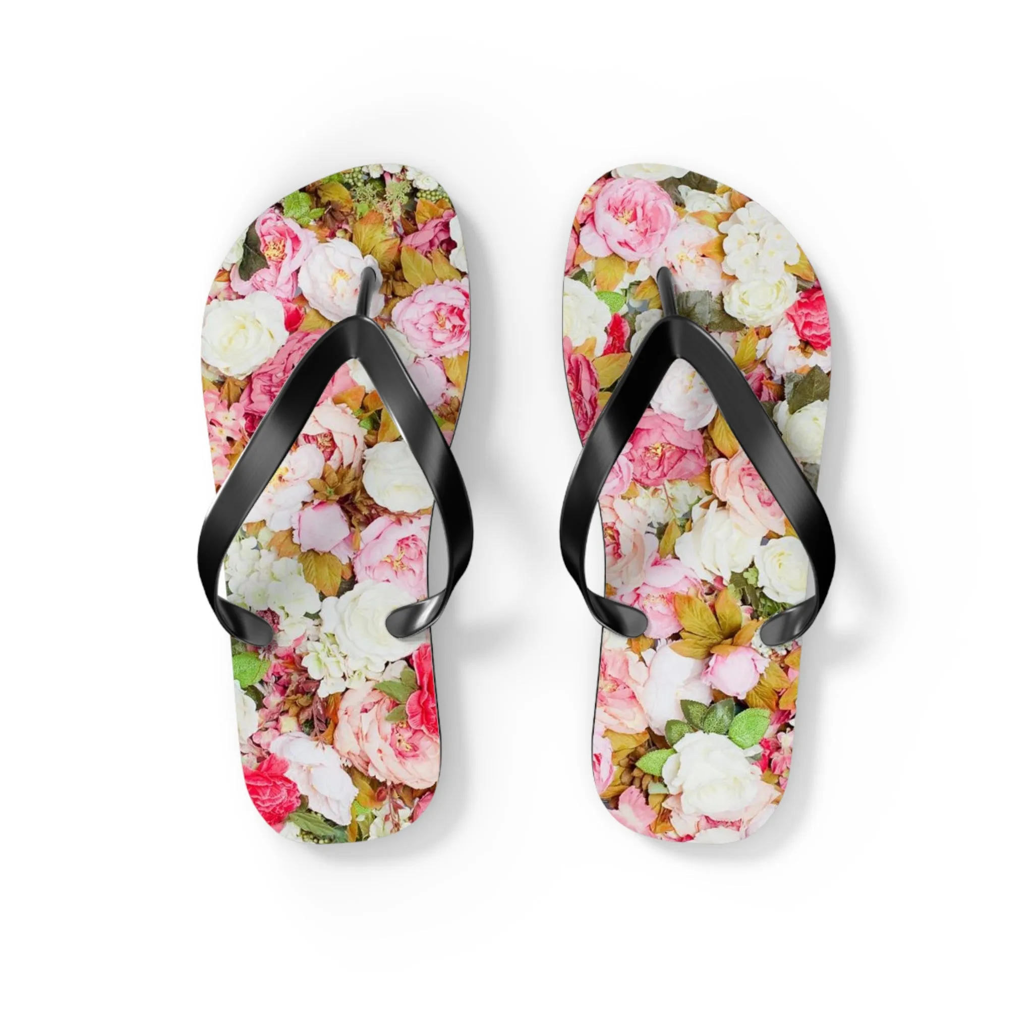 Pink Flowers - Inovax Flip Flops