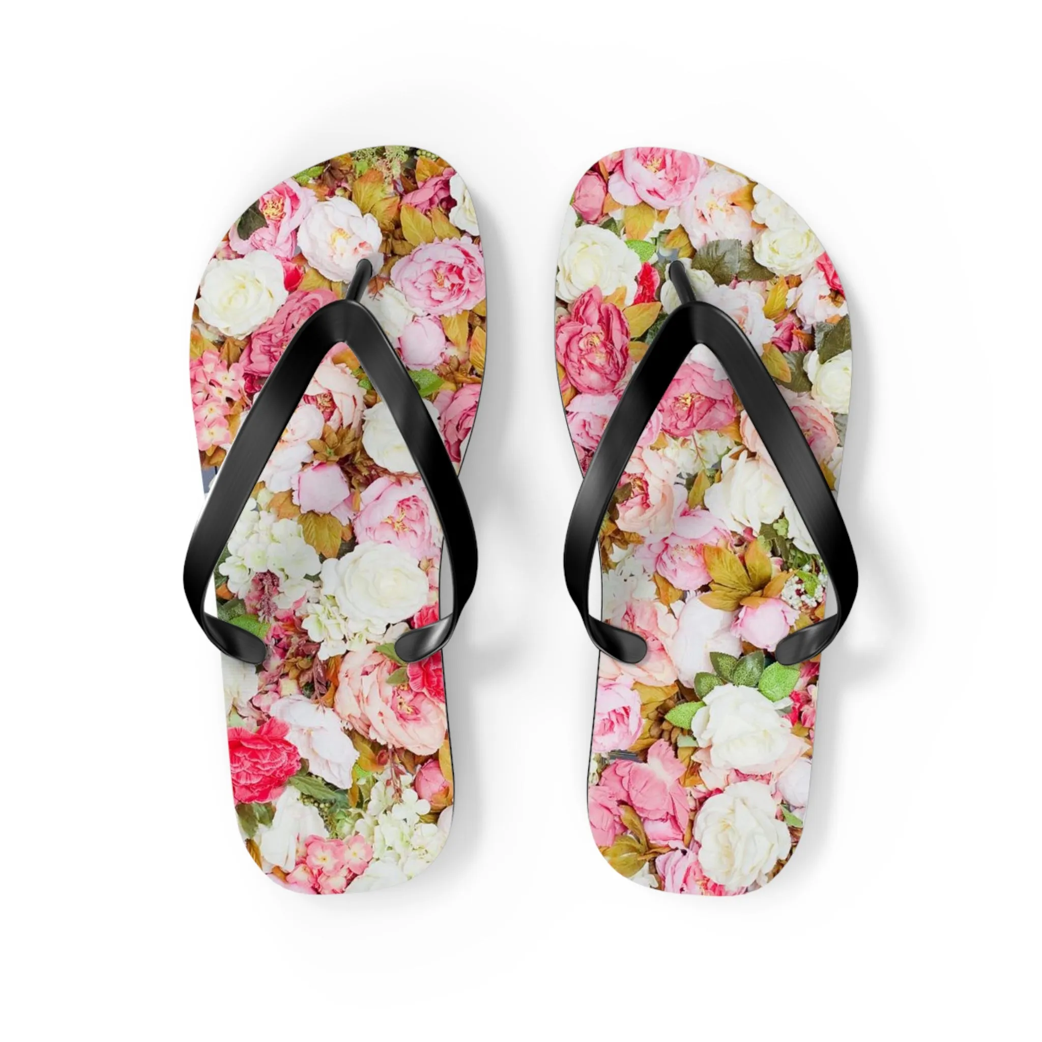 Pink Flowers - Inovax Flip Flops