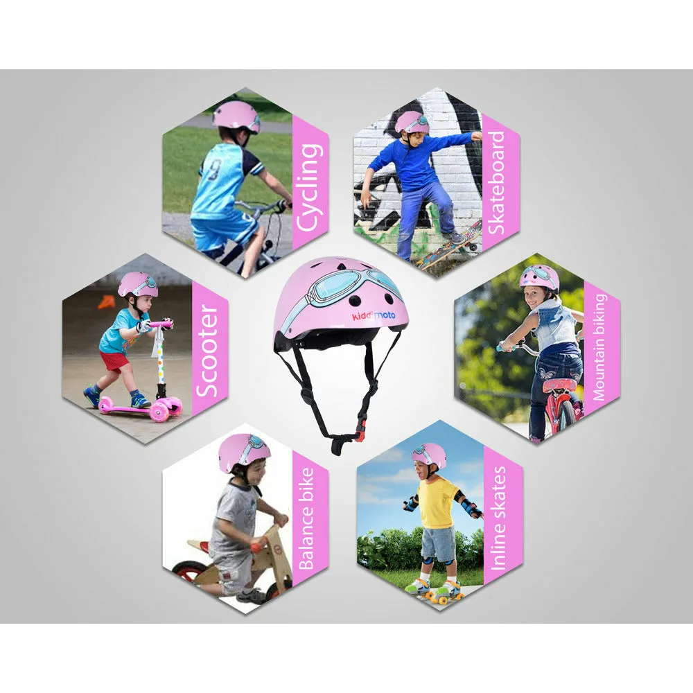 Pink Goggle Bicycle Helmet