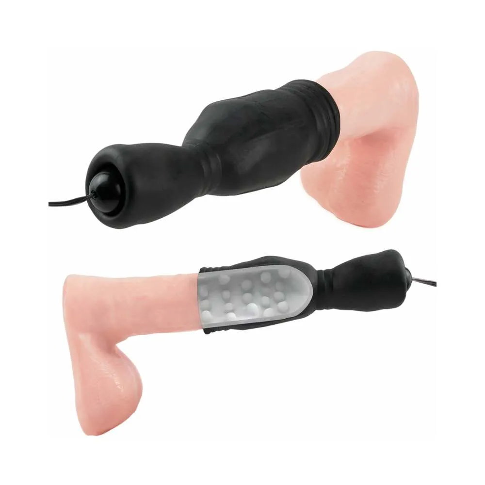 Pipedream Fetish Fantasy Series Vibrating Head Teazer Glans Massager Black