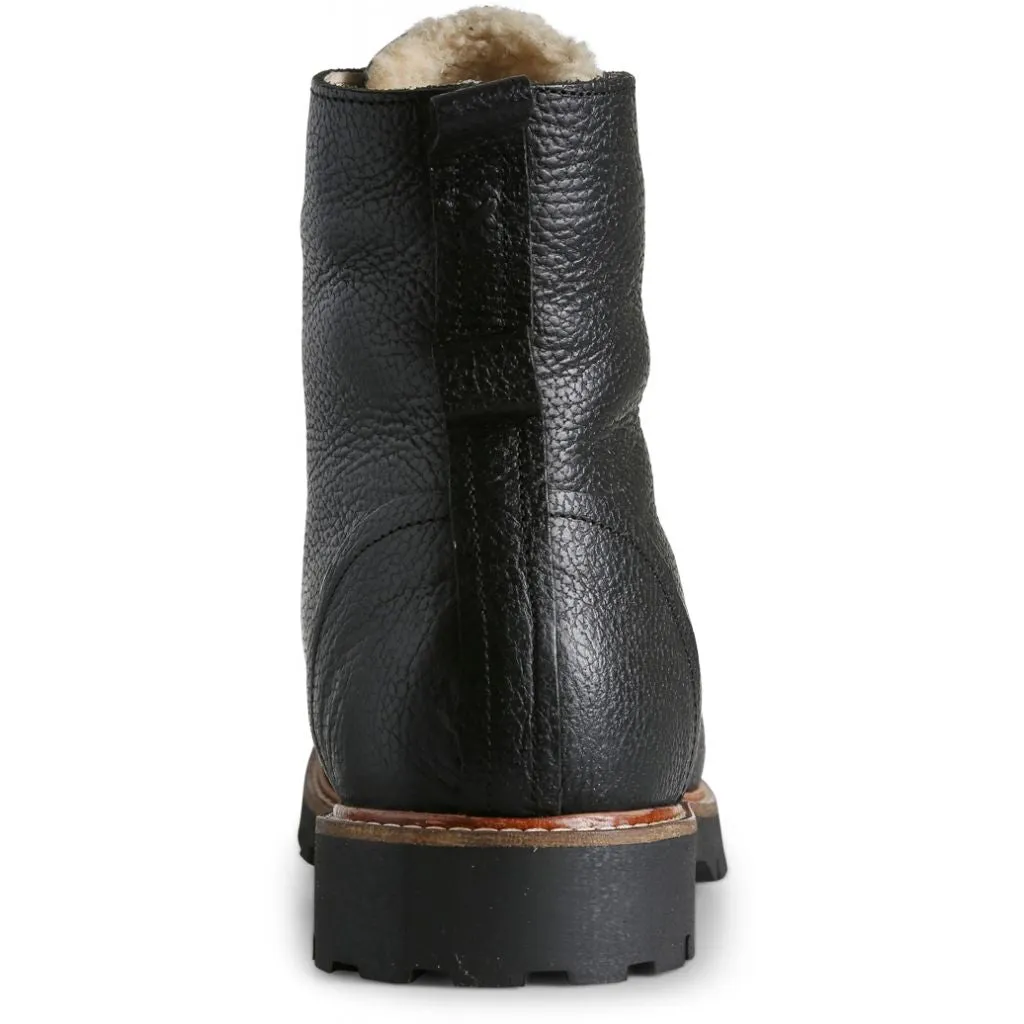 Polar Leather Warm Lining Boot - BLACK