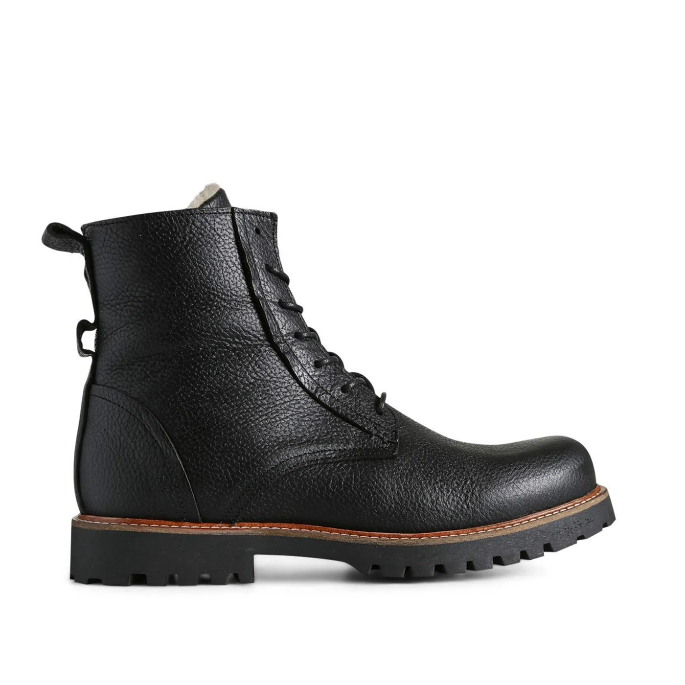 Polar Leather Warm Lining Boot - BLACK