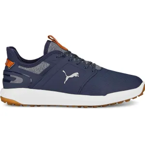 Puma IGNITE Elevate Spikeless Waterproof Shoes - Navy/Silver