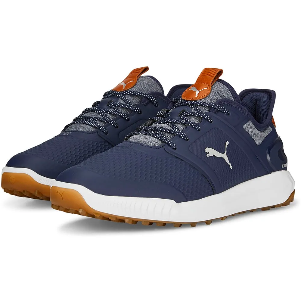 Puma IGNITE Elevate Spikeless Waterproof Shoes - Navy/Silver