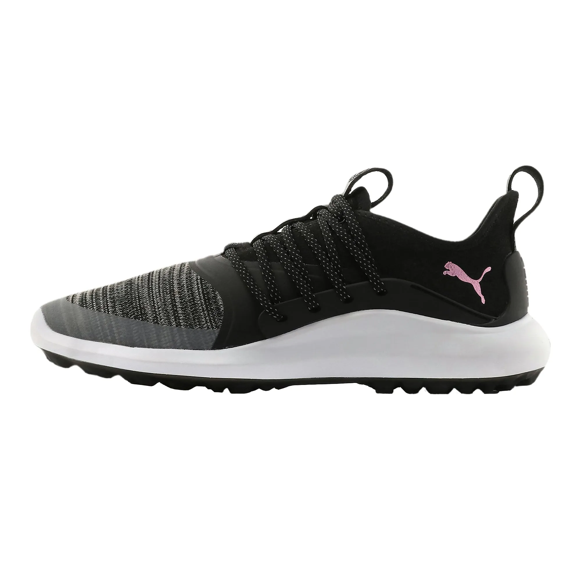 PUMA Ignite Solelace Women's Spikeless Shoes (Black/Grey/Pink)