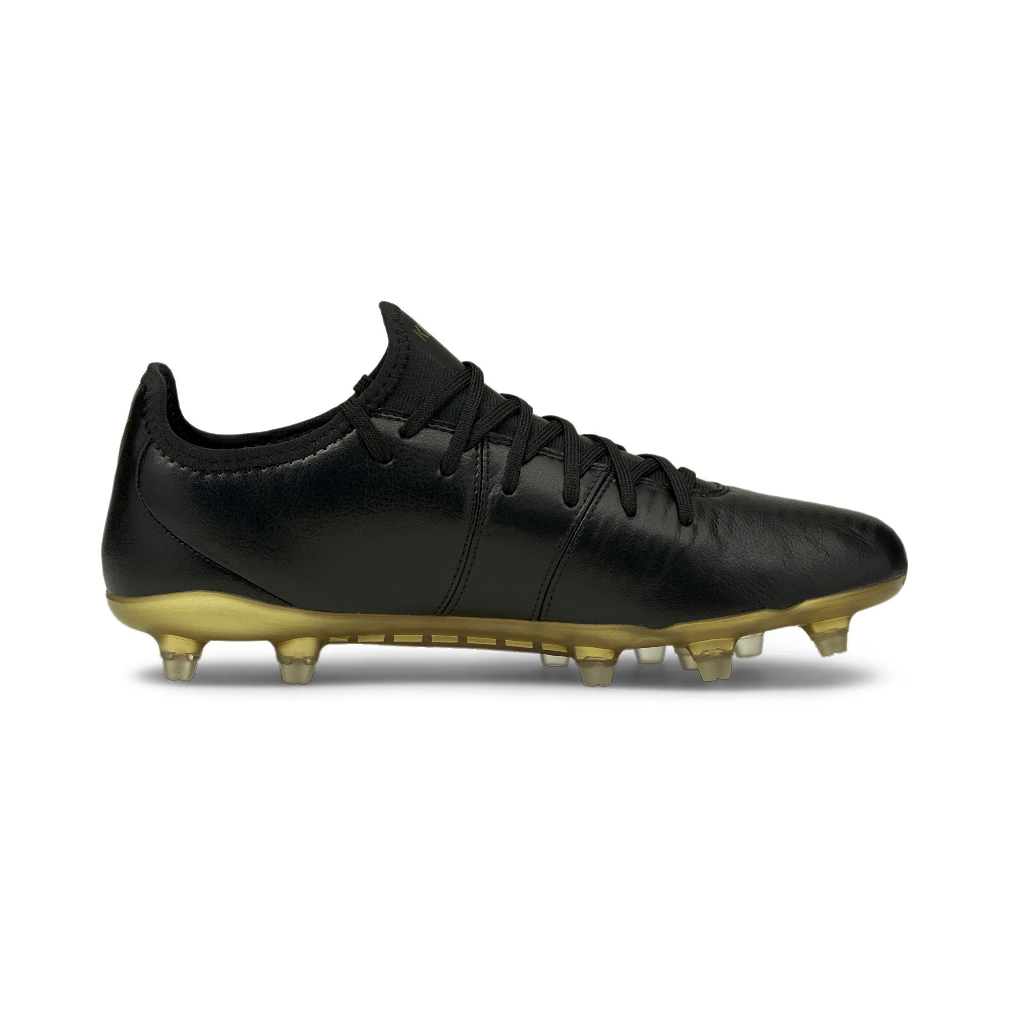 Puma King Pro FG Boots- Black/ Gold