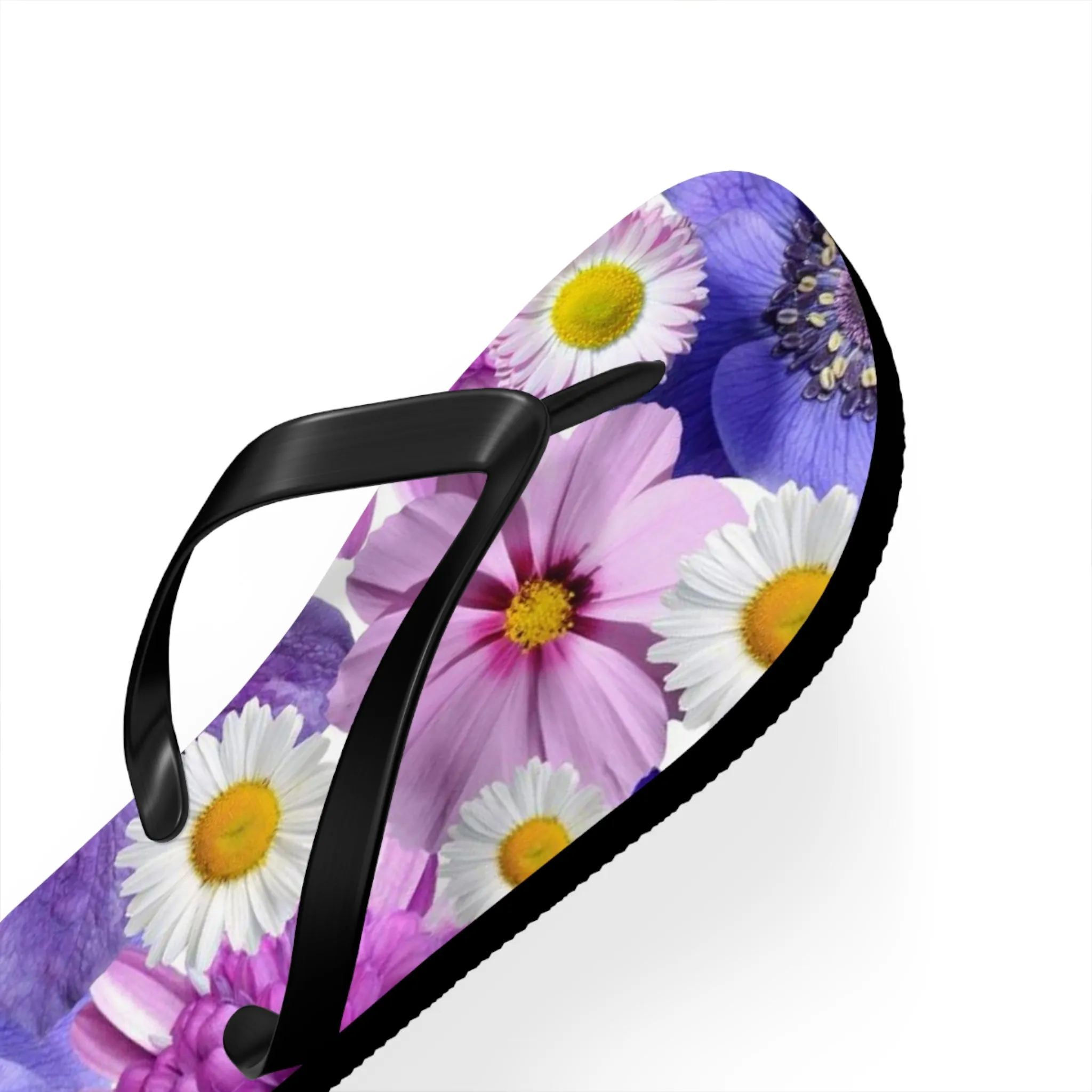 Purple Flowers - Inovax Flip Flops