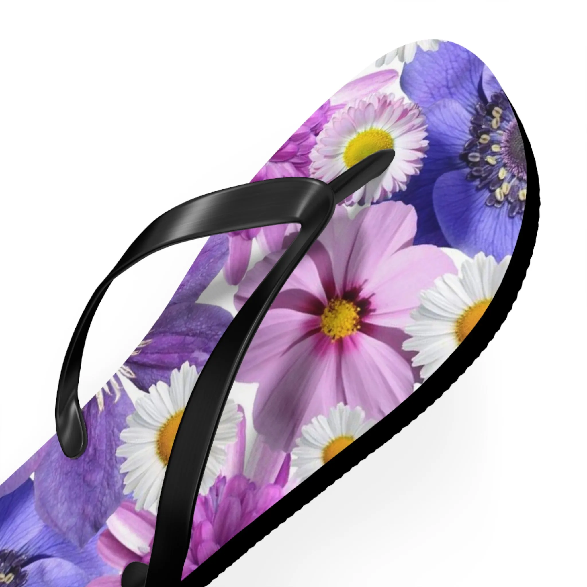 Purple Flowers - Inovax Flip Flops