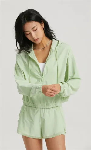 Revival Zipper Outdoor Lightweight Jacket Hoodie Pistachio