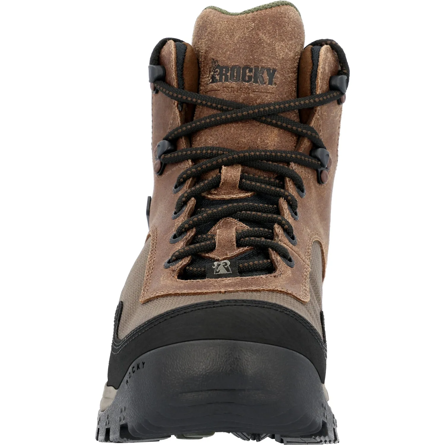 Rocky Mens Lynx Outdoor Brown Leather Hunting Boots