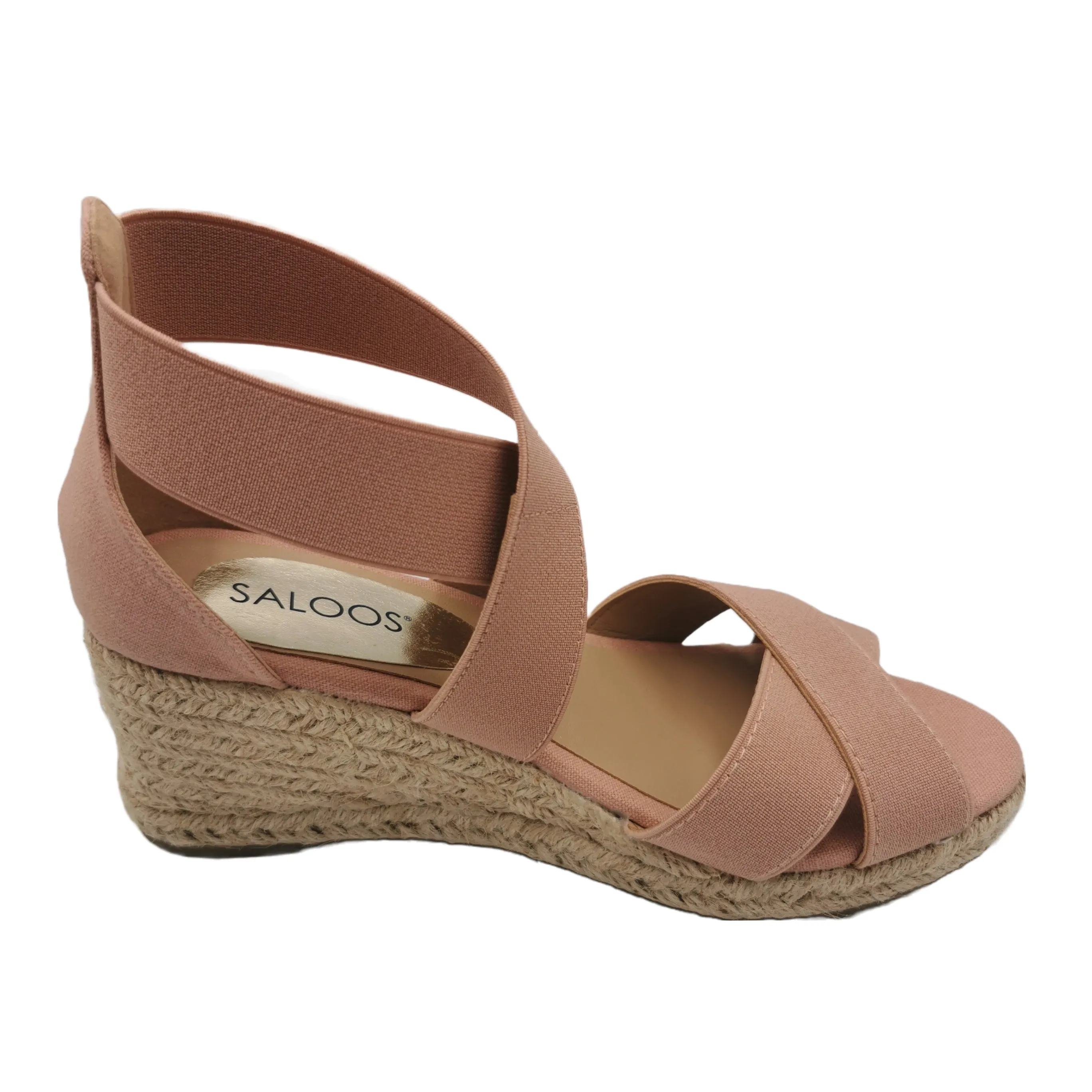 Saloos Open Toe Espadrille Wedges