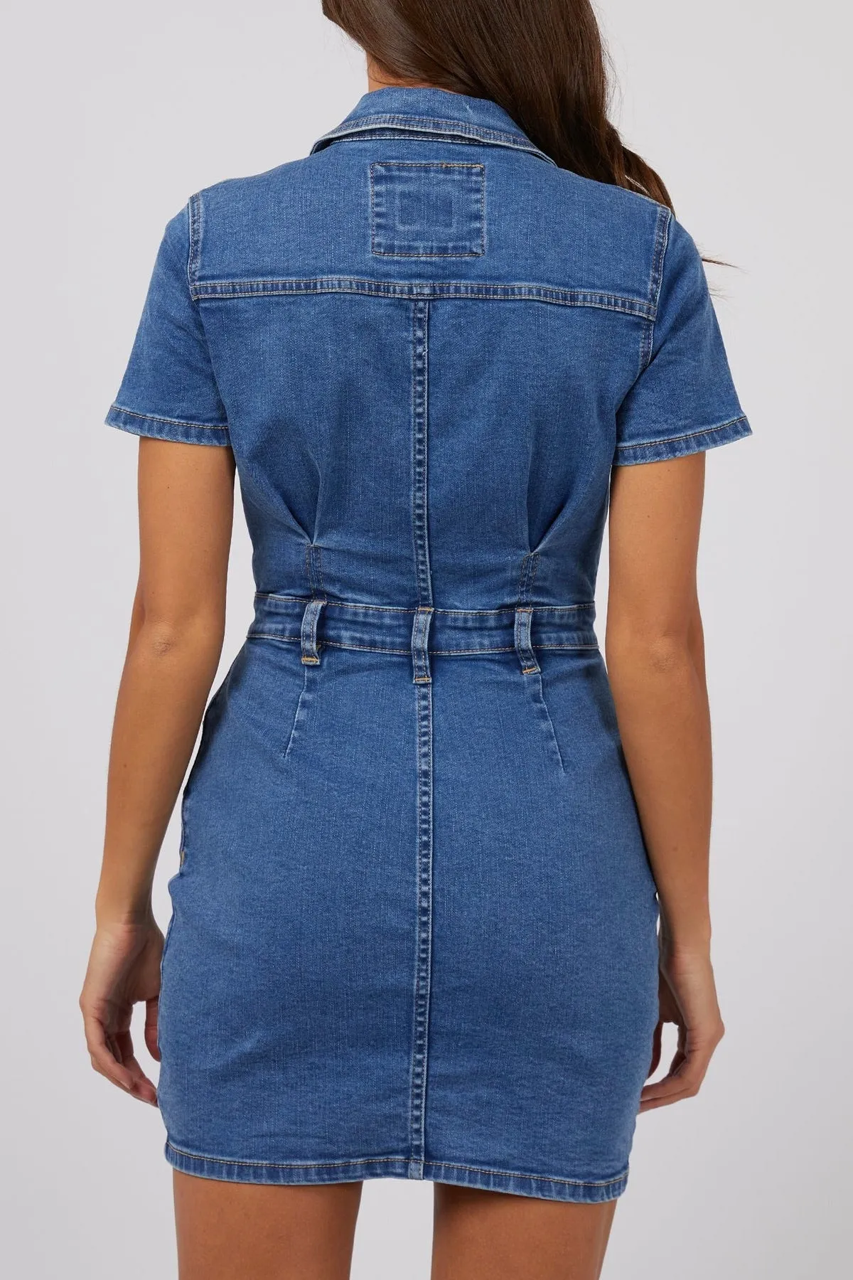 Shay Mid Blue Denim Dress