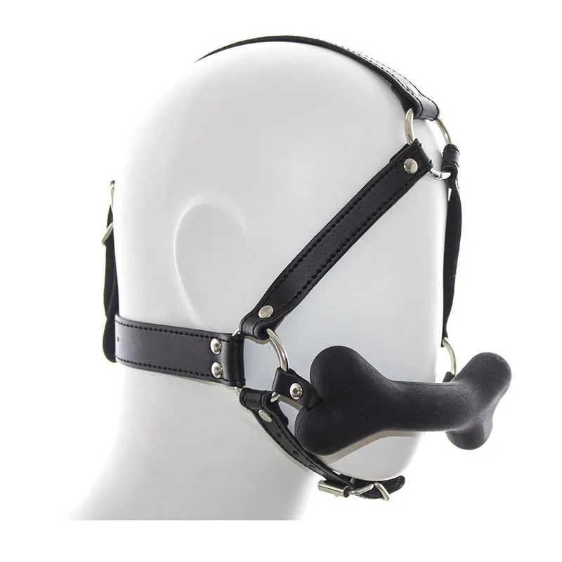 Silicone Dog Bone Head Harness Gag