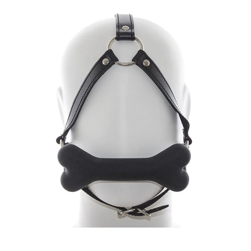 Silicone Dog Bone Head Harness Gag