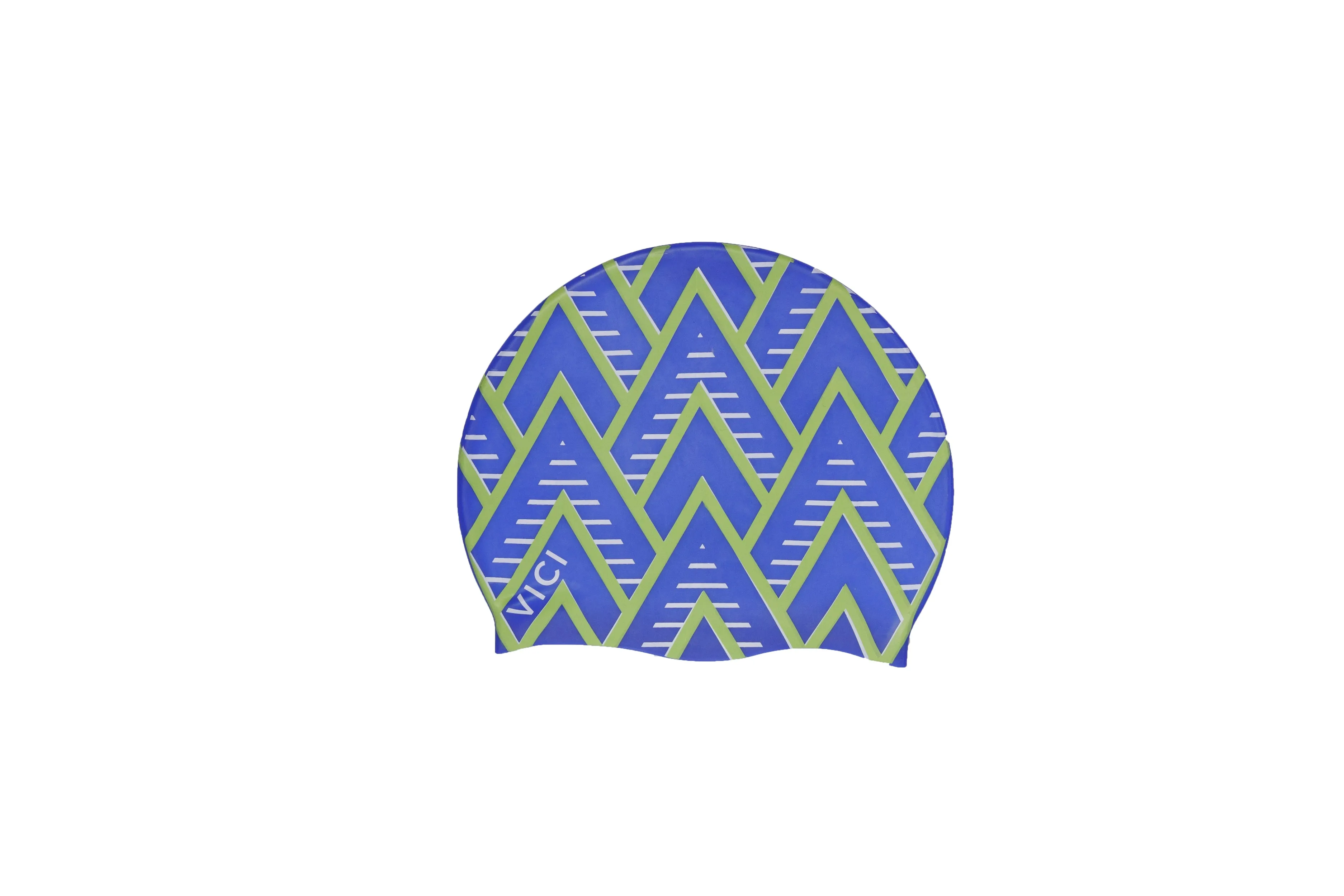 Silicone Patterned Cap – Blue Spikes