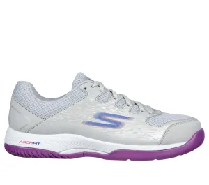 Skechers Women's Viper Court Pickleball - Gray/Purple