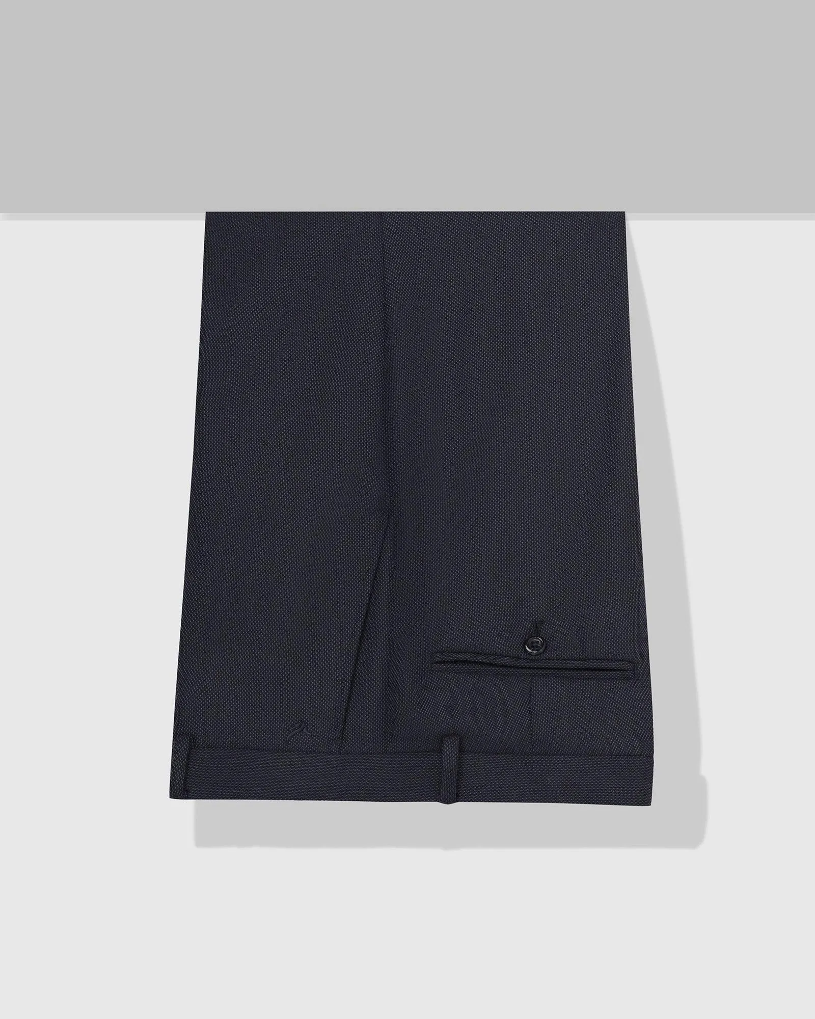 Slim Comfort B-95 Formal Navy Textured Trouser - Vegas