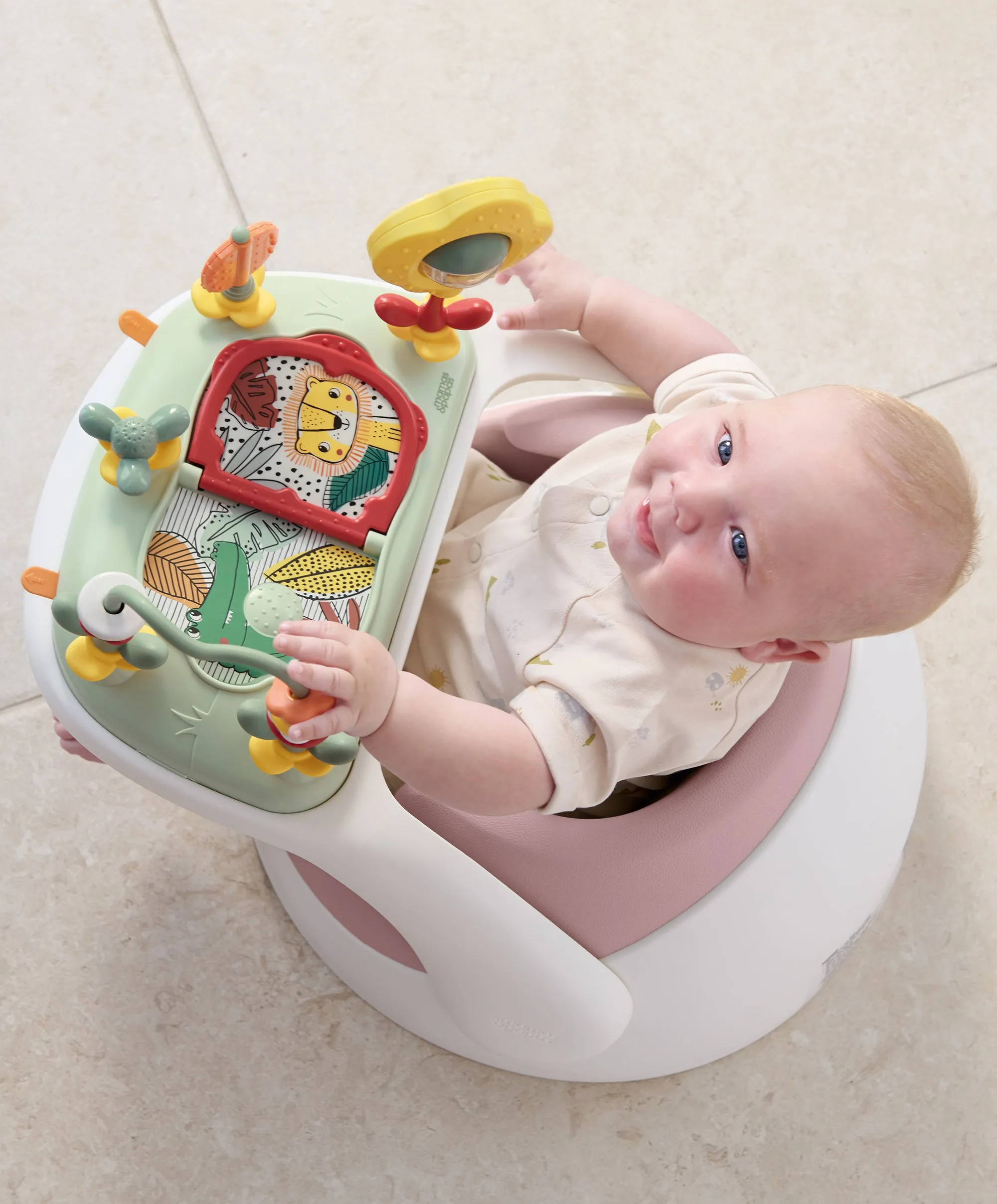 Snug Floor Seat with Activity Tray - Blossom