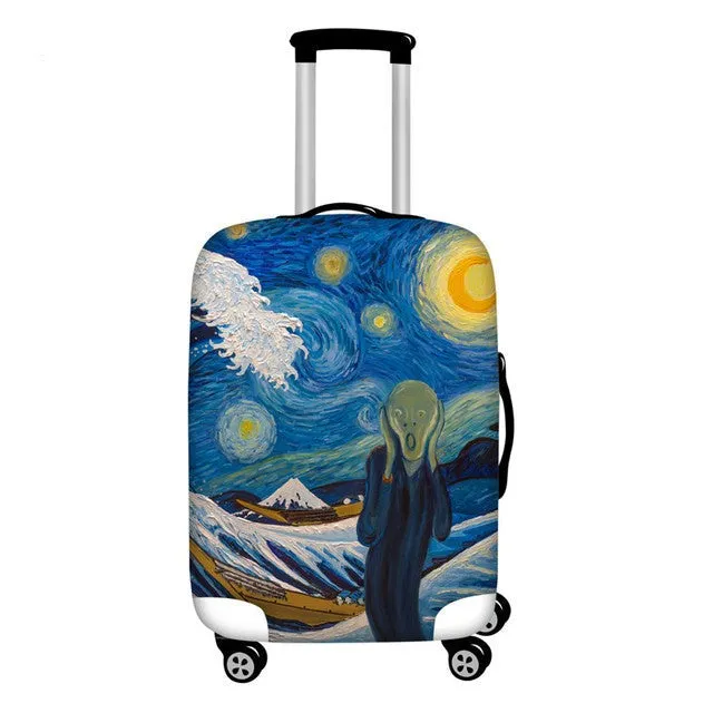 Stylish Art Elastic Travel Luggage Covers