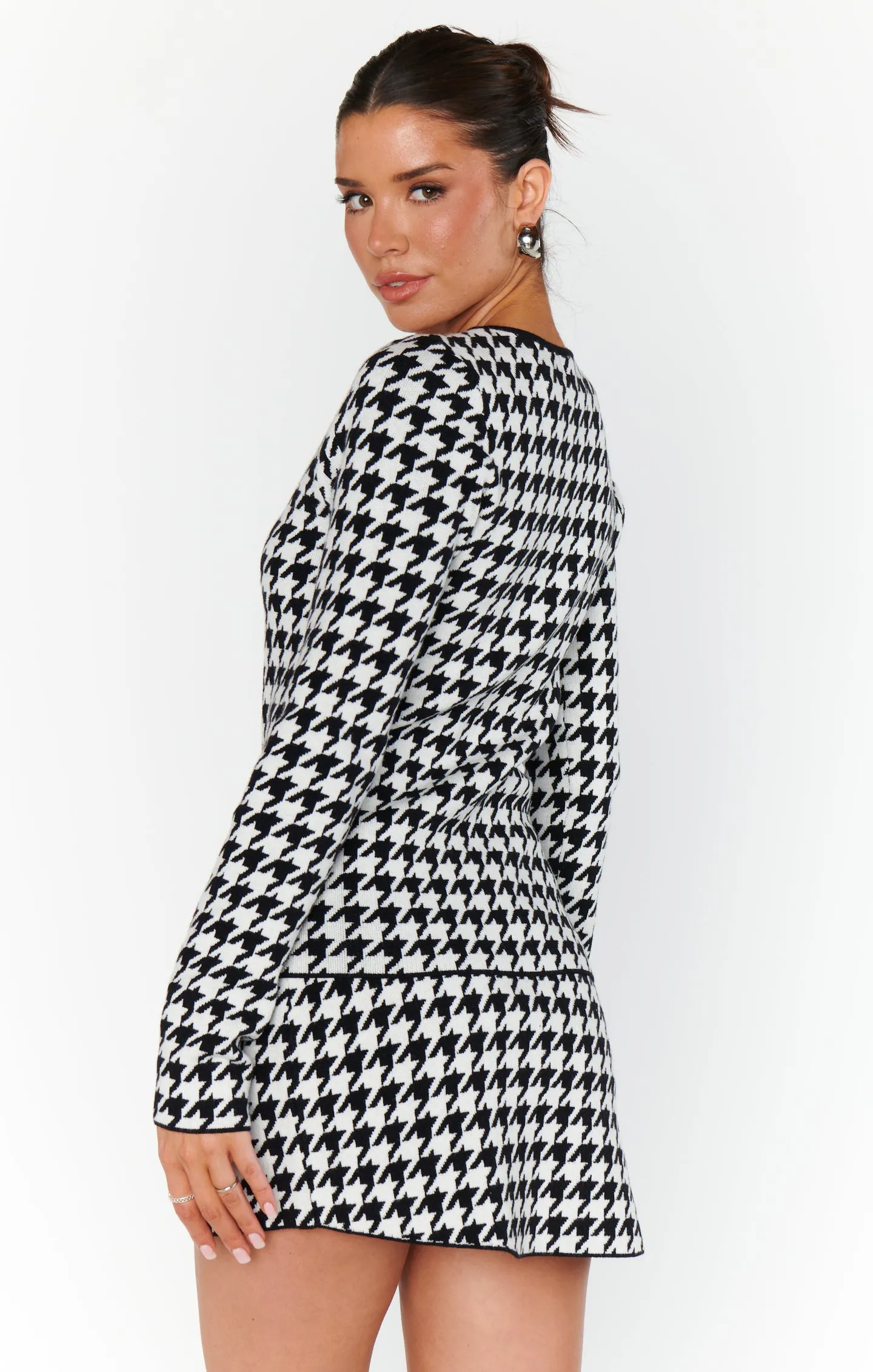 Tippi Top ~ Houndstooth Knit