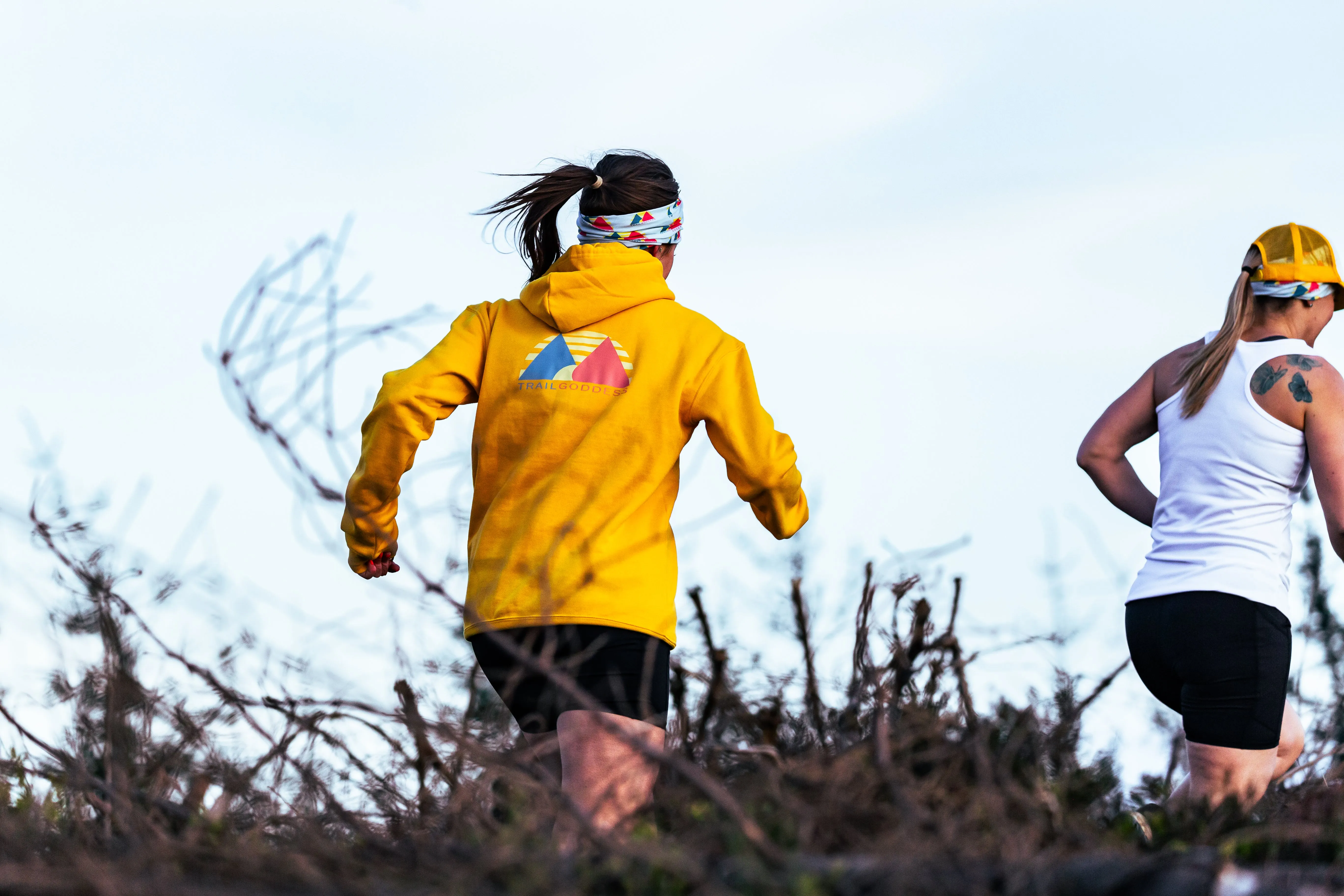 Trail Goddess Gold fleece hoodie