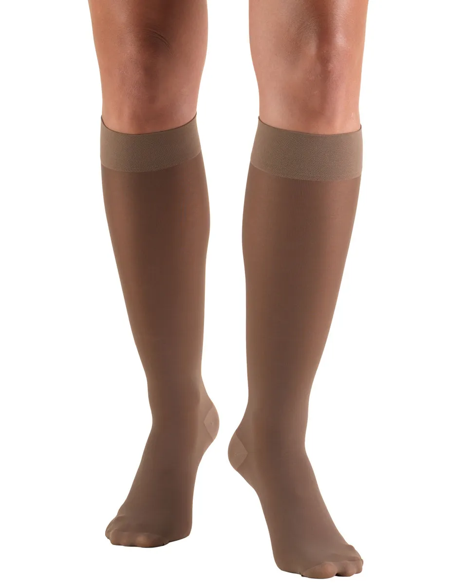 TRUFORM Women's TruSheer Knee High Support Stockings 30-40 mmHg