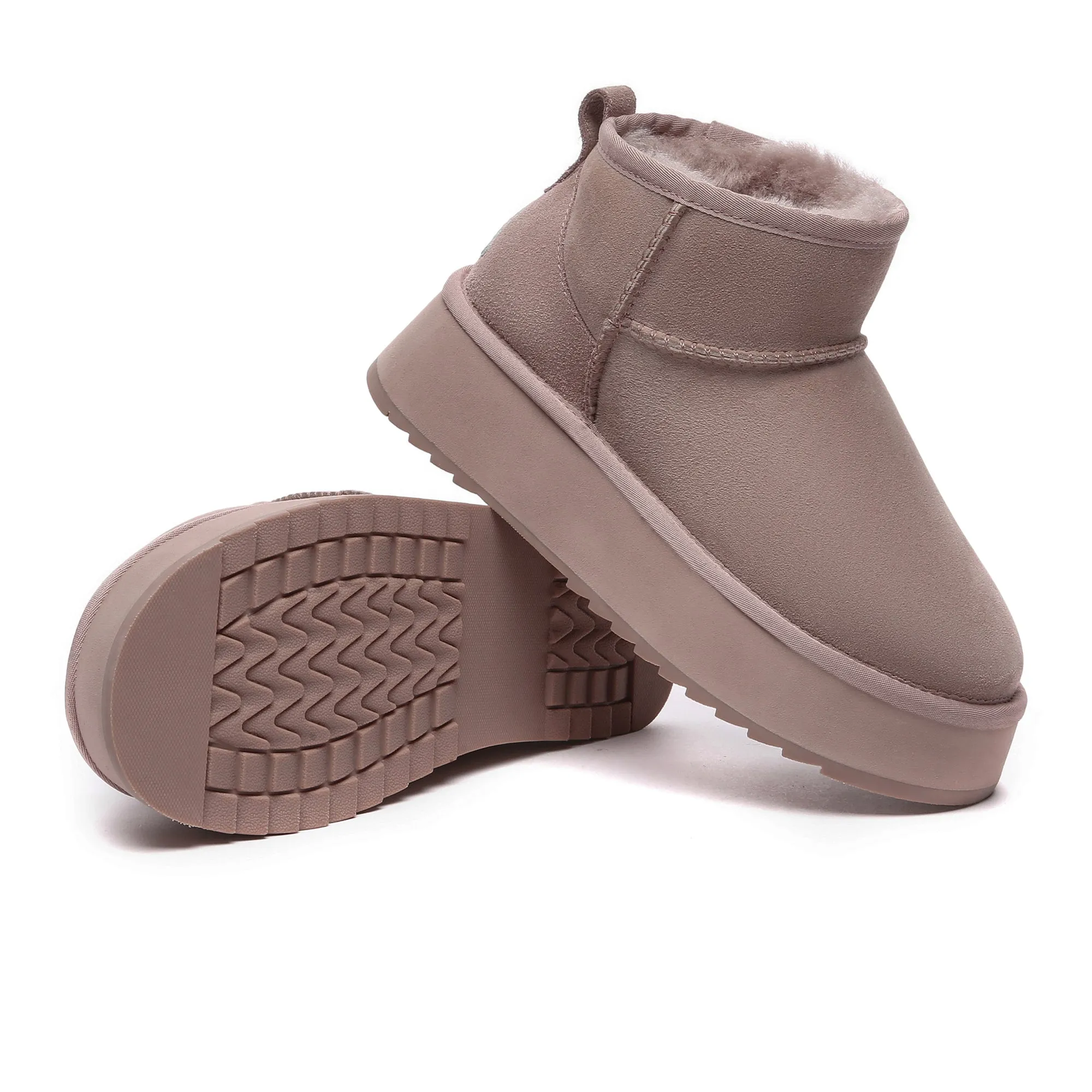 Ultra Mini Platform Sheepskin Winter Boots