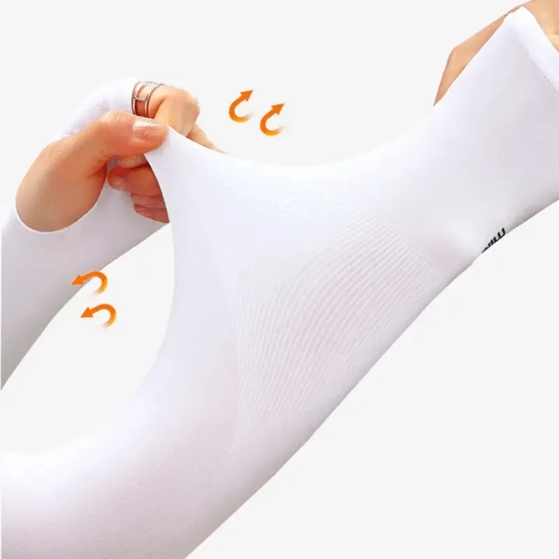 Unisex Thumb Hole Arm Sleeves with Sun Protection