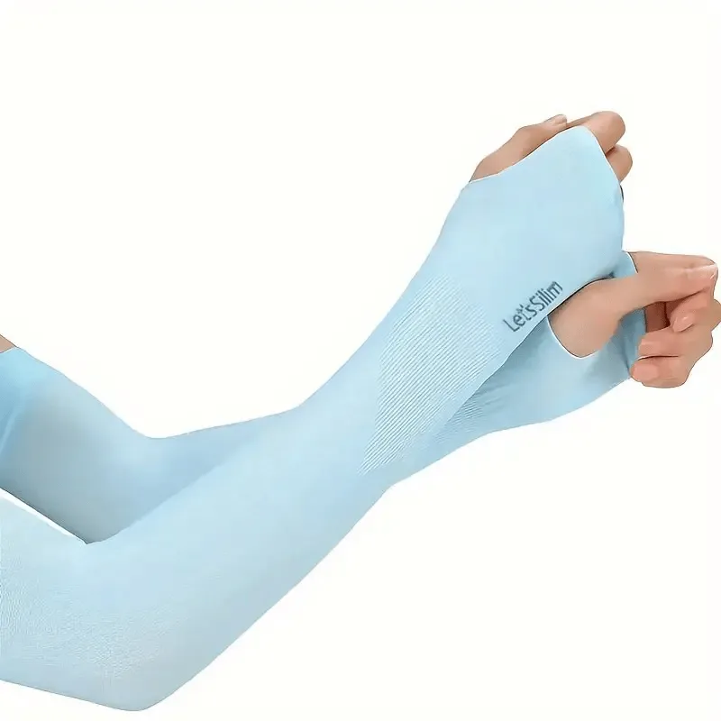 Unisex Thumb Hole Arm Sleeves with Sun Protection