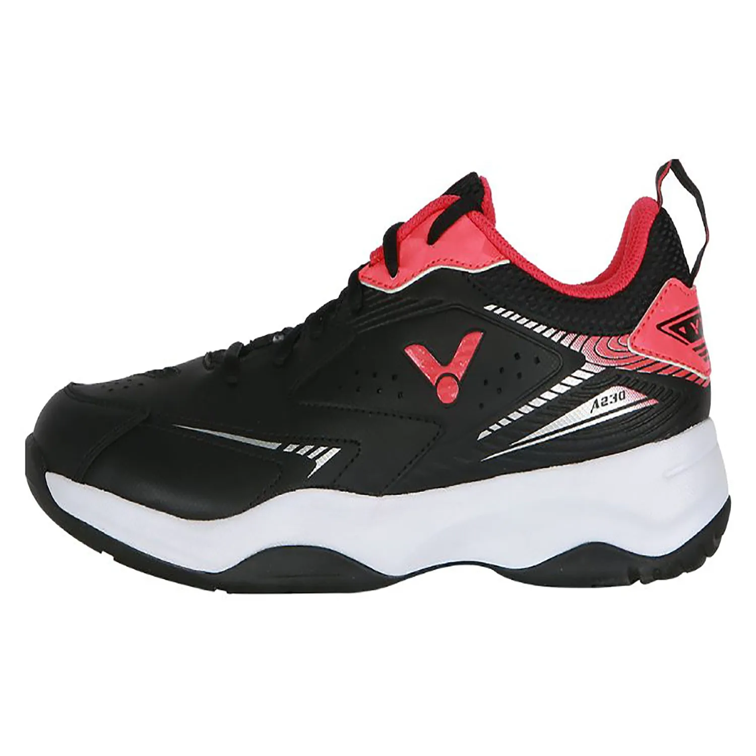 VICTOR  A230-CD All-Around Series Badminton Shoes U-Shape 3.0(BLACK ONYX/AZALEA RED)