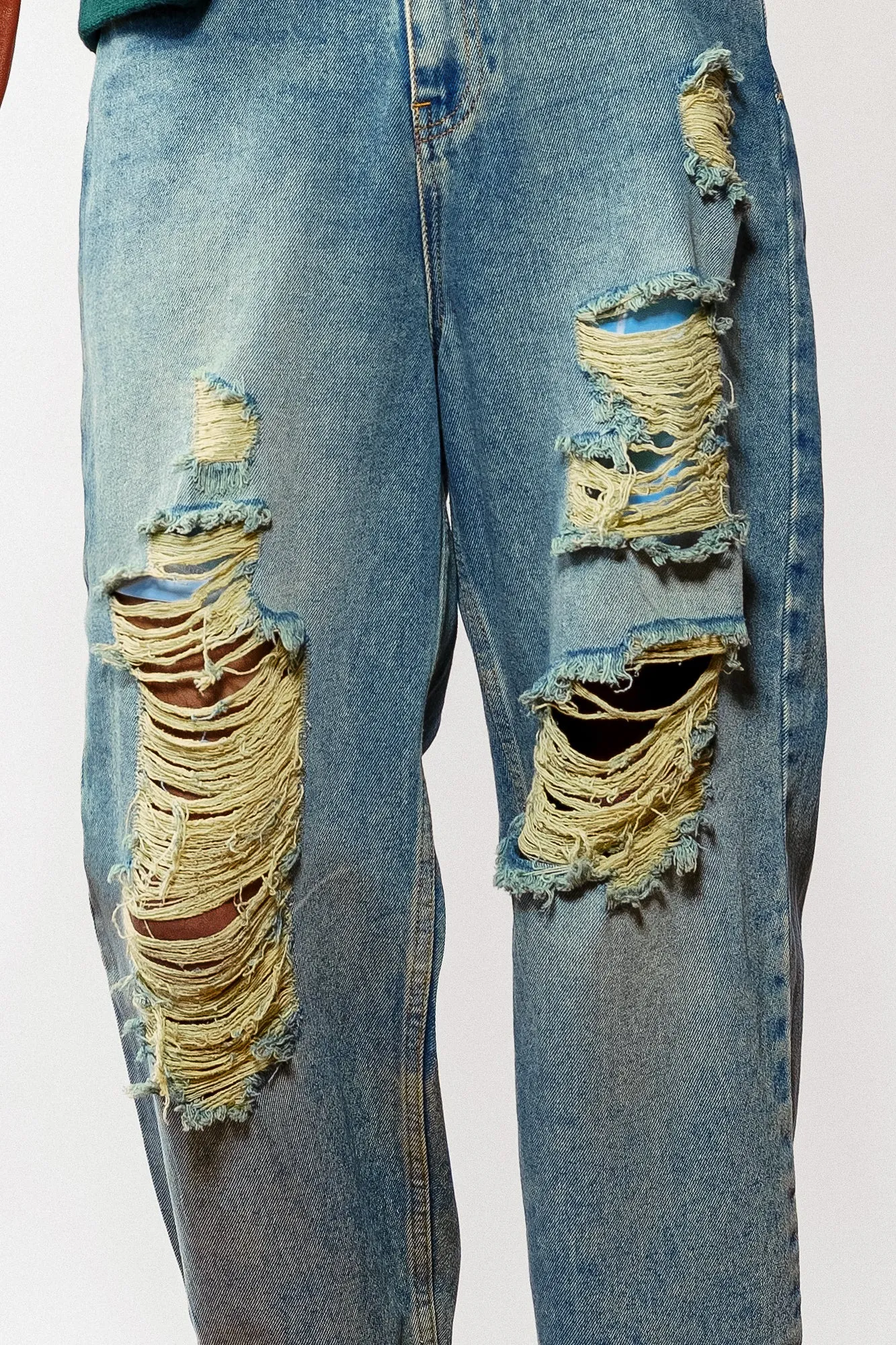 Vintage Ripped Slouchy Men's Jeans